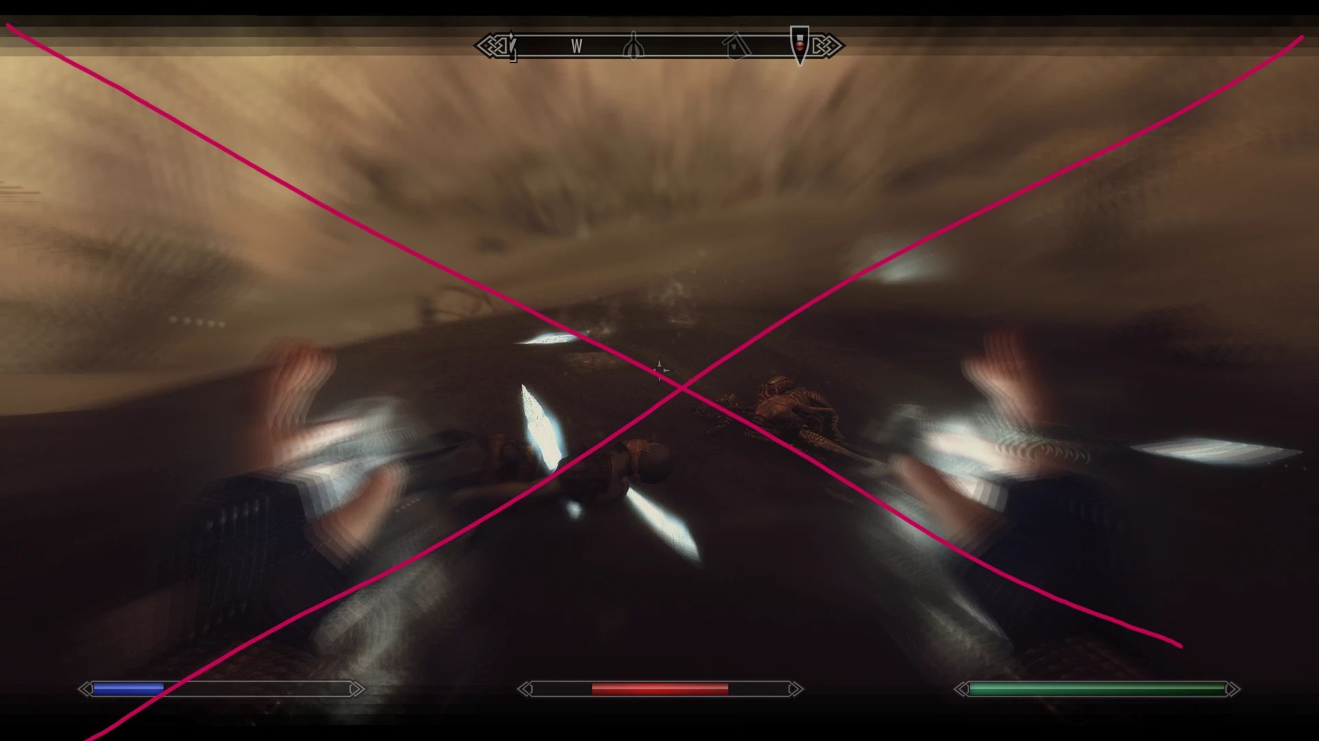 No Screen Blood and Radial Blur and Heart Pump mod for The Elder Scrolls V: Skyrim Special Edition