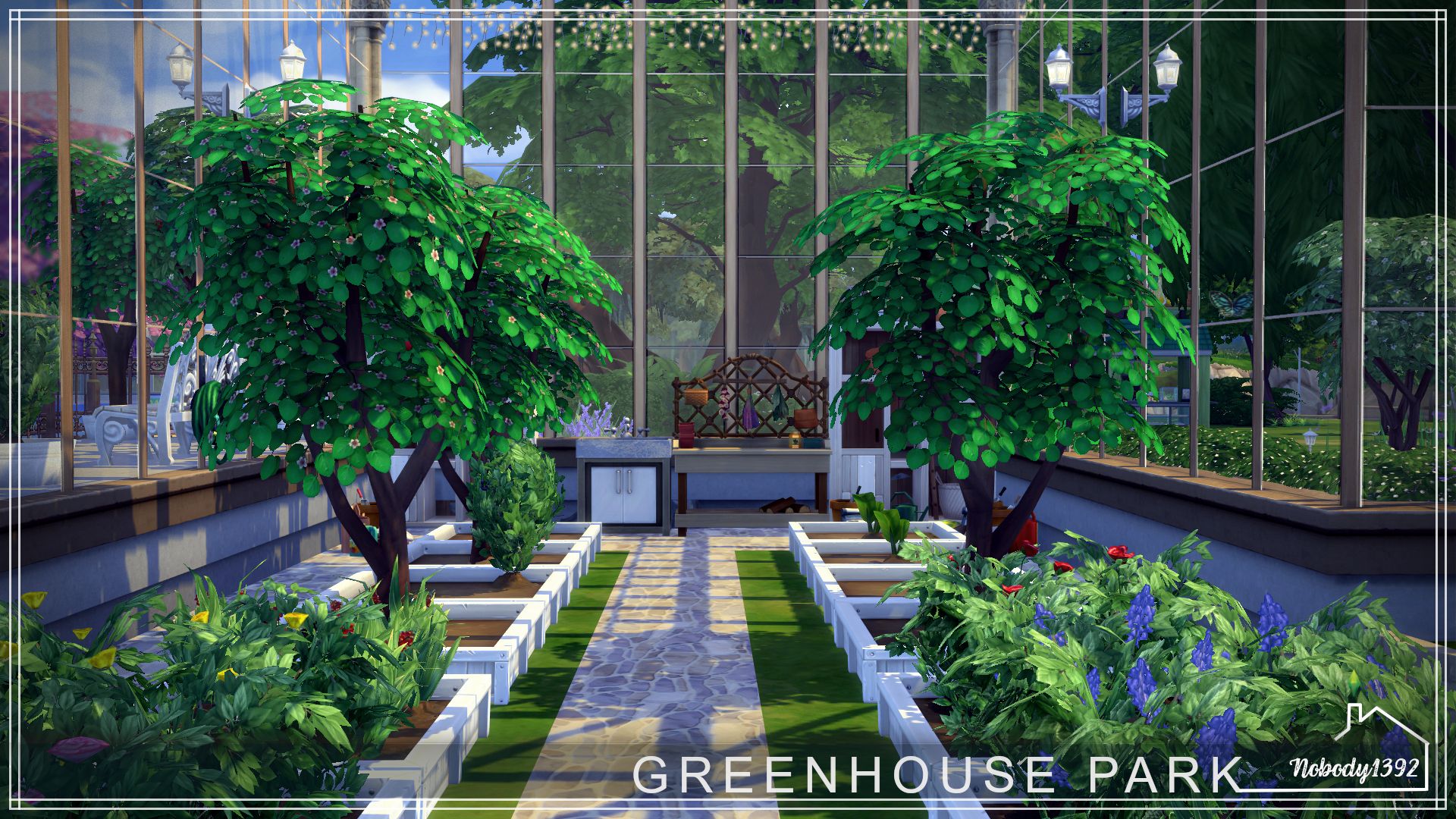 GreenHouse Park(No CC!) mod for The Sims 4 