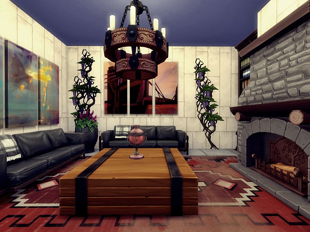 Castle on the rock mod for The Sims 4 