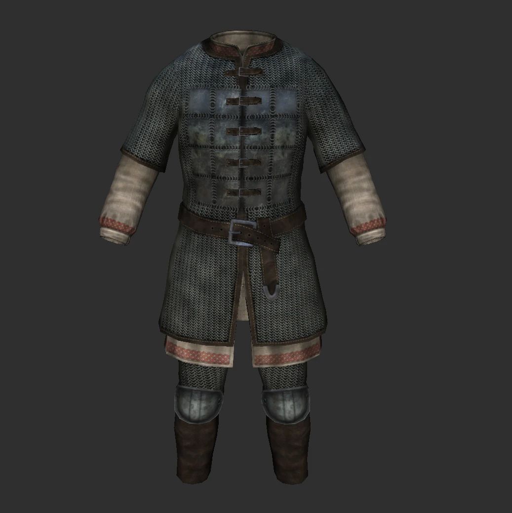 Less Shiny and Dirtier NordWarUA ChainMail Armor mod for The Elder Scrolls V: Skyrim Special Edition