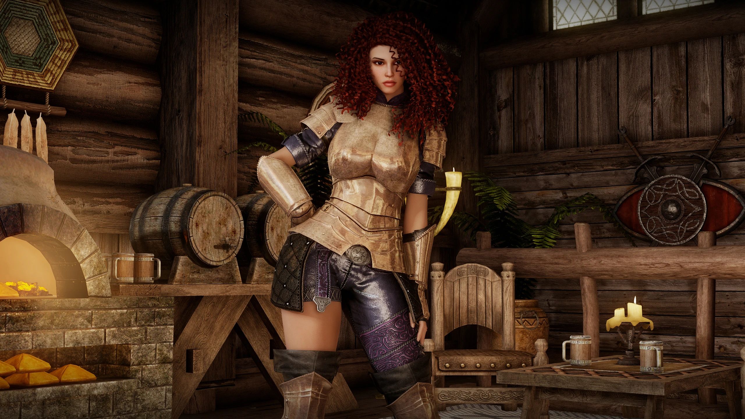 Wayward Ranger Armor - CBBE 3BA - BHUNP mod for The Elder Scrolls V: Skyrim Special Edition