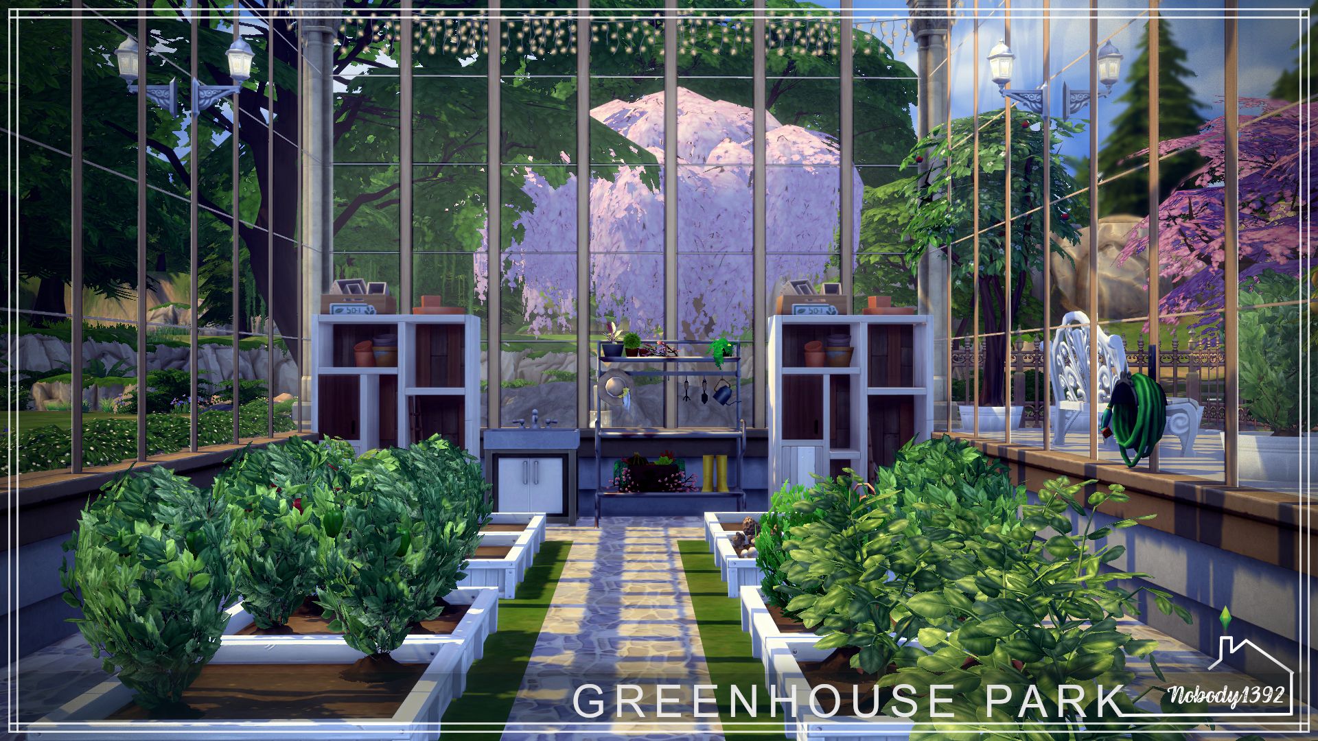 GreenHouse Park(No CC!) mod for The Sims 4 