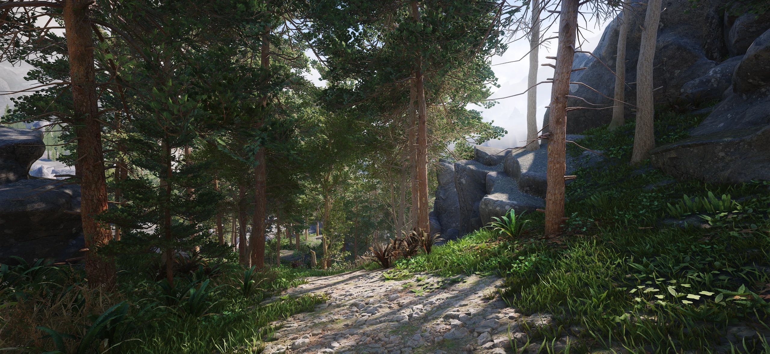 R - Rocky Mossy Complex Parallax for Northern Roads 2K-4k - CPM mod for The Elder Scrolls V: Skyrim Special Edition