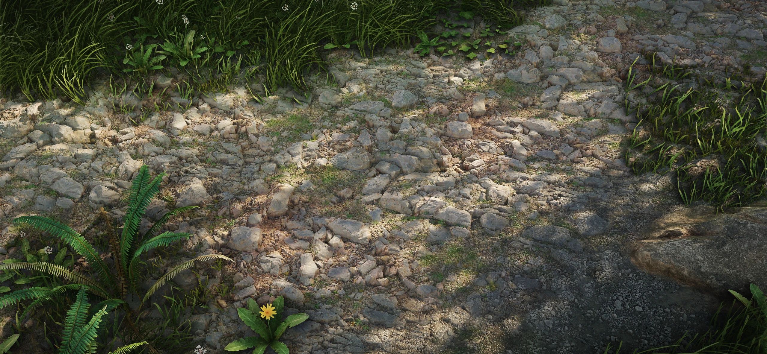 R - Rocky Mossy Complex Parallax for Northern Roads 2K-4k - CPM mod for The Elder Scrolls V: Skyrim Special Edition