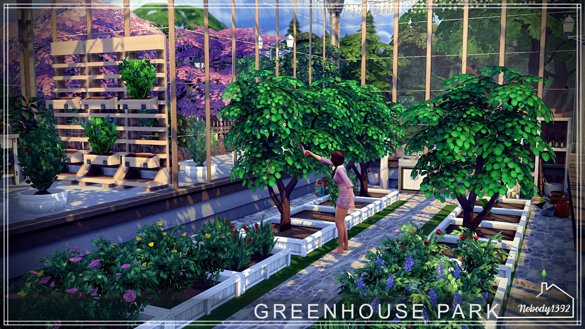 GreenHouse Park(No CC!) mod for The Sims 4 