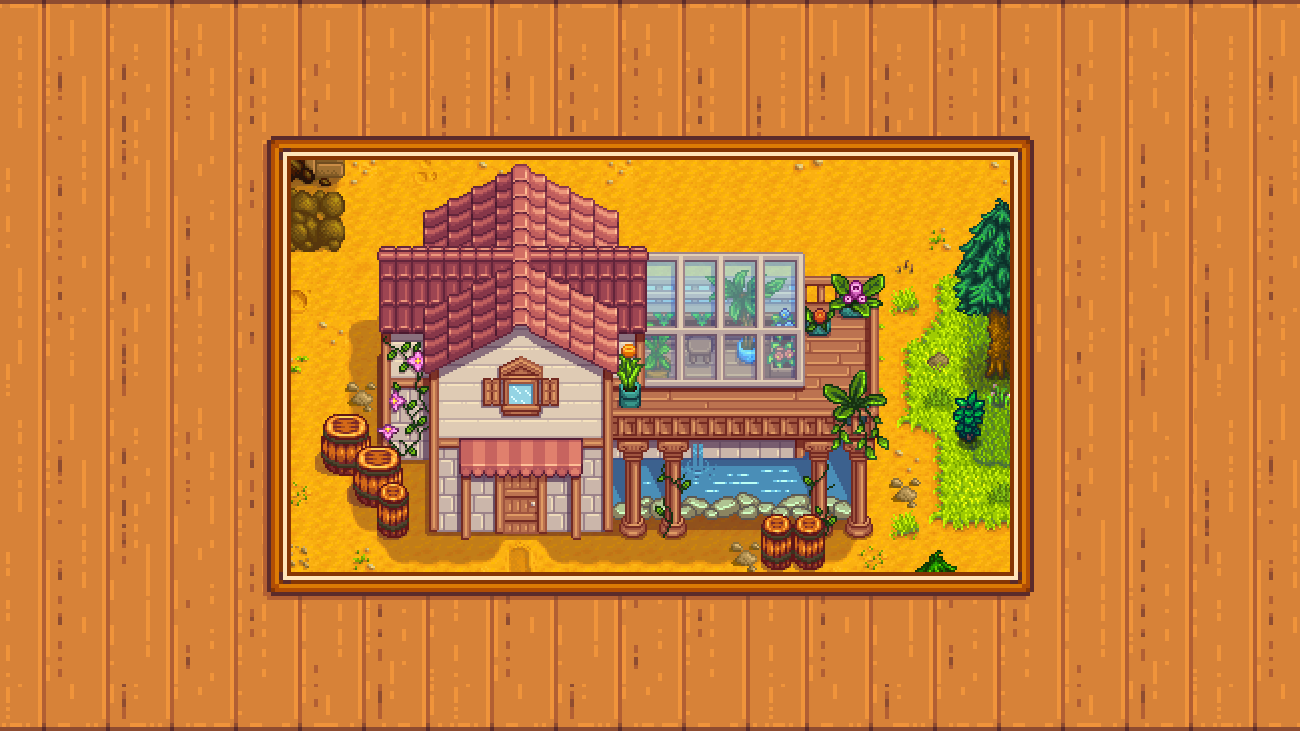 Elle's Town Buildings mod for Stardew Valley