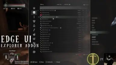 Edge UI - Explorer Addon  mod for The Elder Scrolls V: Skyrim Special Edition