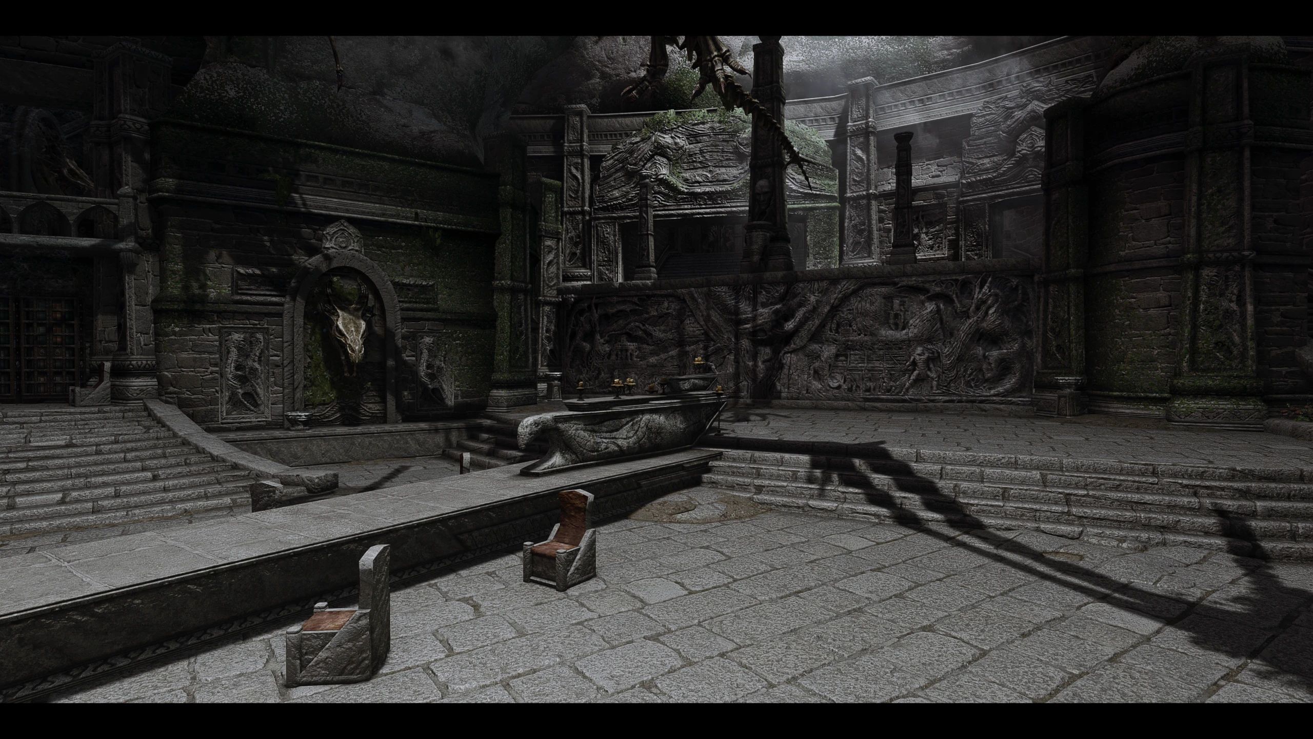 Riton's Skyhaven Temple mod for The Elder Scrolls V: Skyrim Special Edition