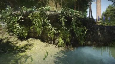 Dirt Cliffs Enhancement - High Quality Ivy mod for The Elder Scrolls V: Skyrim Special Edition