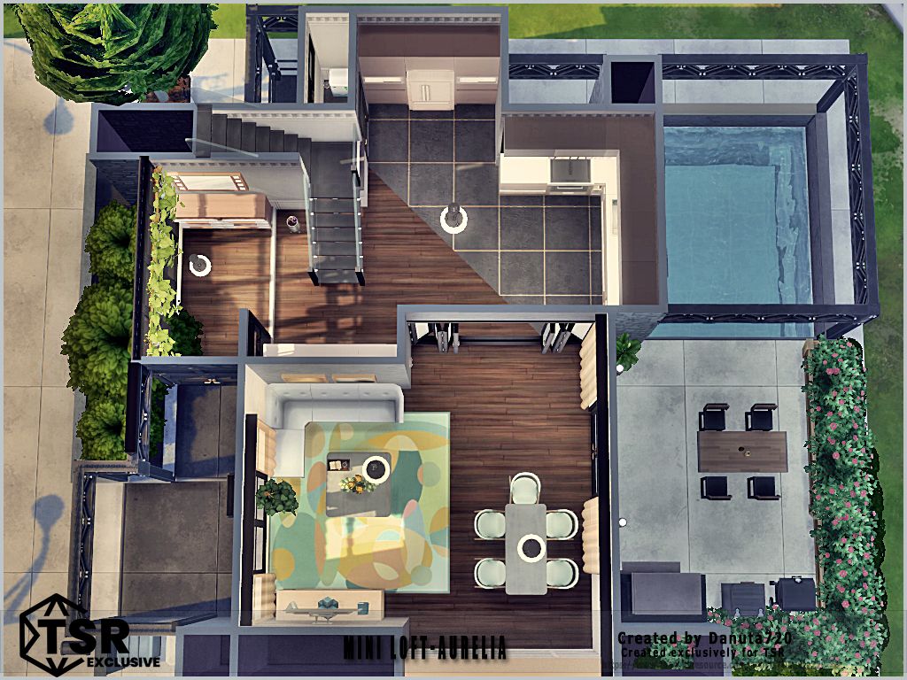 Mini Loft-Aurelia mod for The Sims 4 