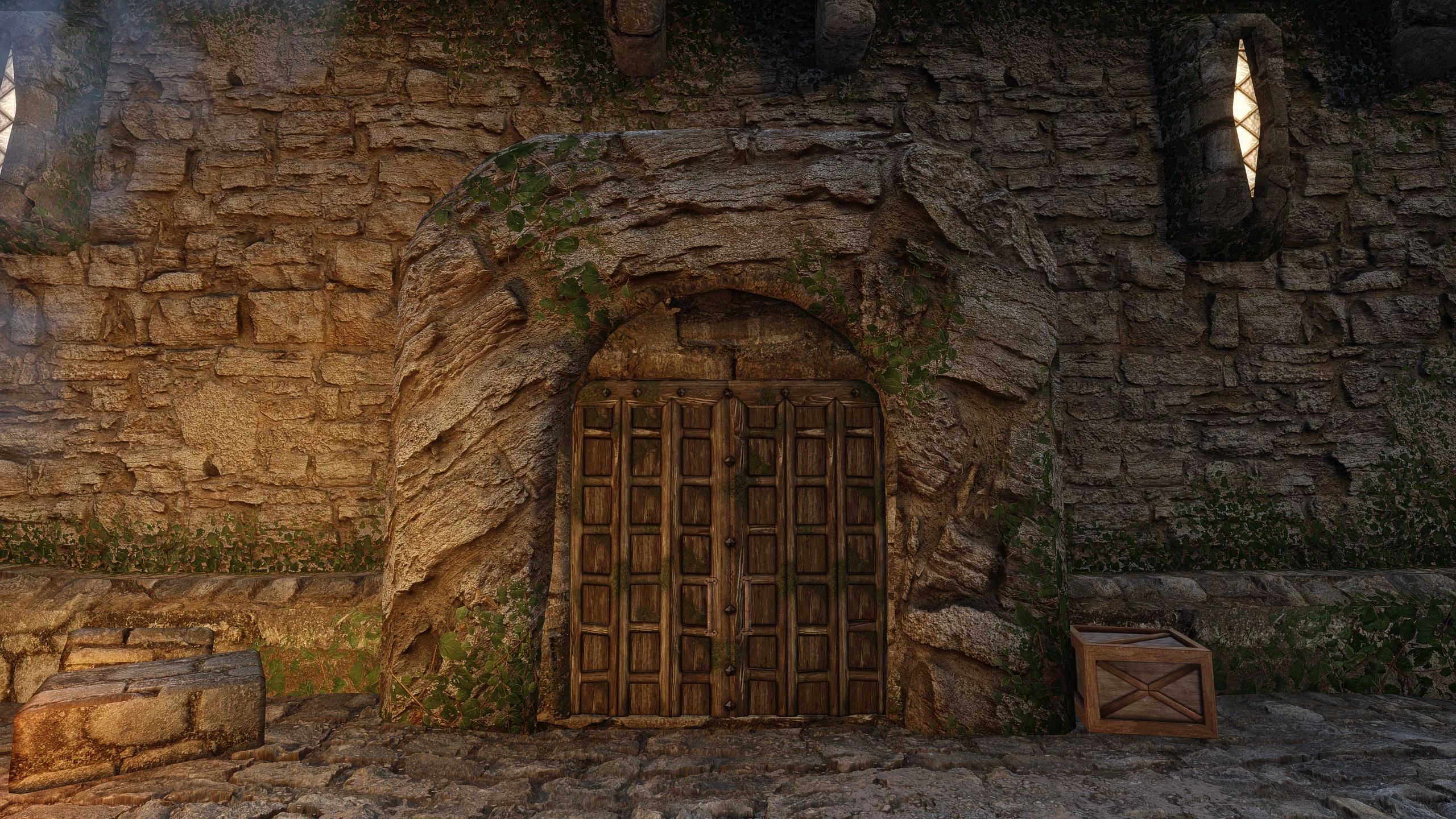 Imperial stone door uv fix mod for The Elder Scrolls V: Skyrim Special Edition