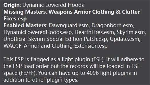 Dynamic Lowered Hoods - ACE Patch without WACCF Requirement mod for The Elder Scrolls V: Skyrim Special Edition