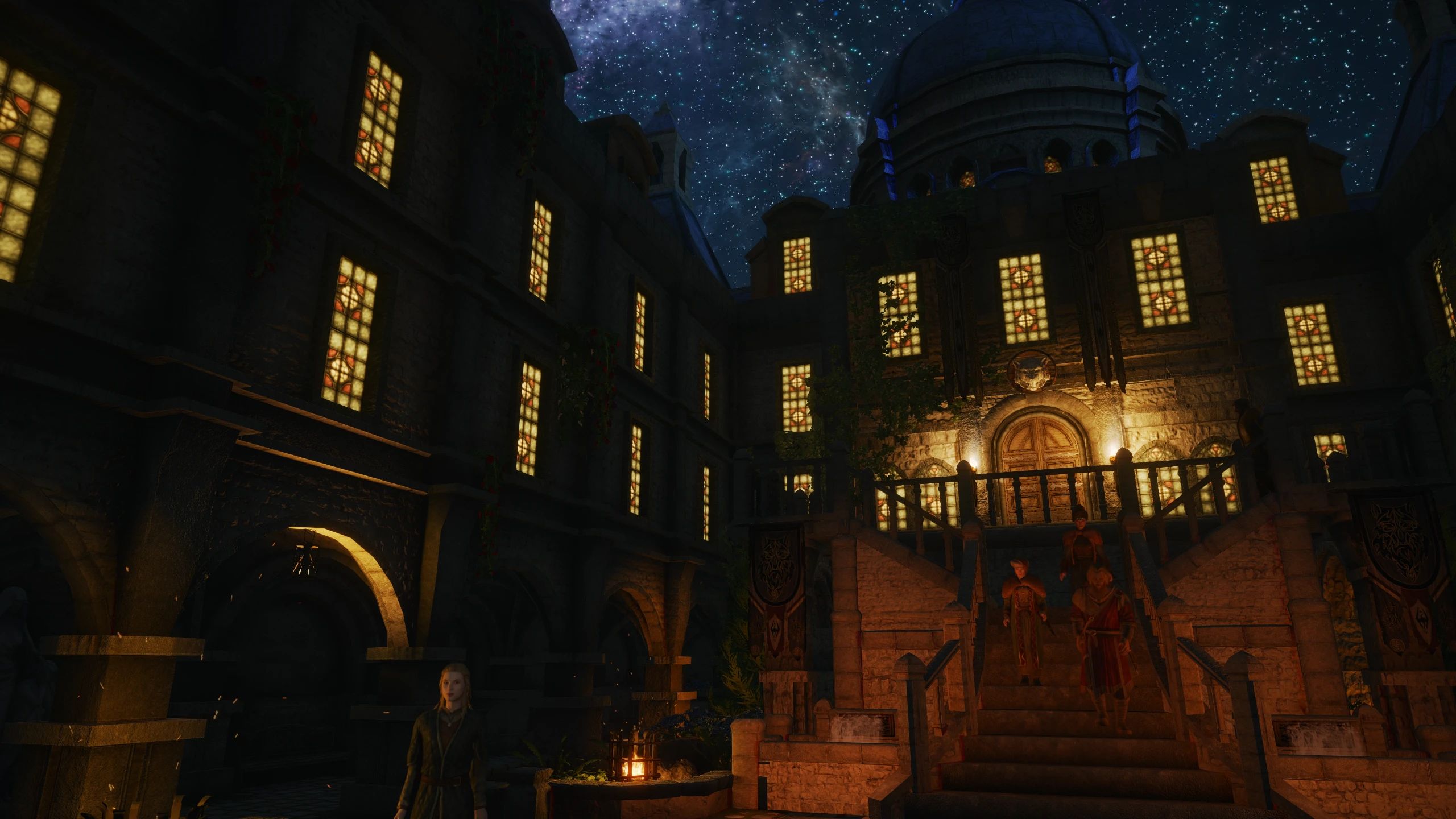 Skyfall's Blue Palace Courtyard - JKs BPT Patch - Window Fix mod for The Elder Scrolls V: Skyrim Special Edition