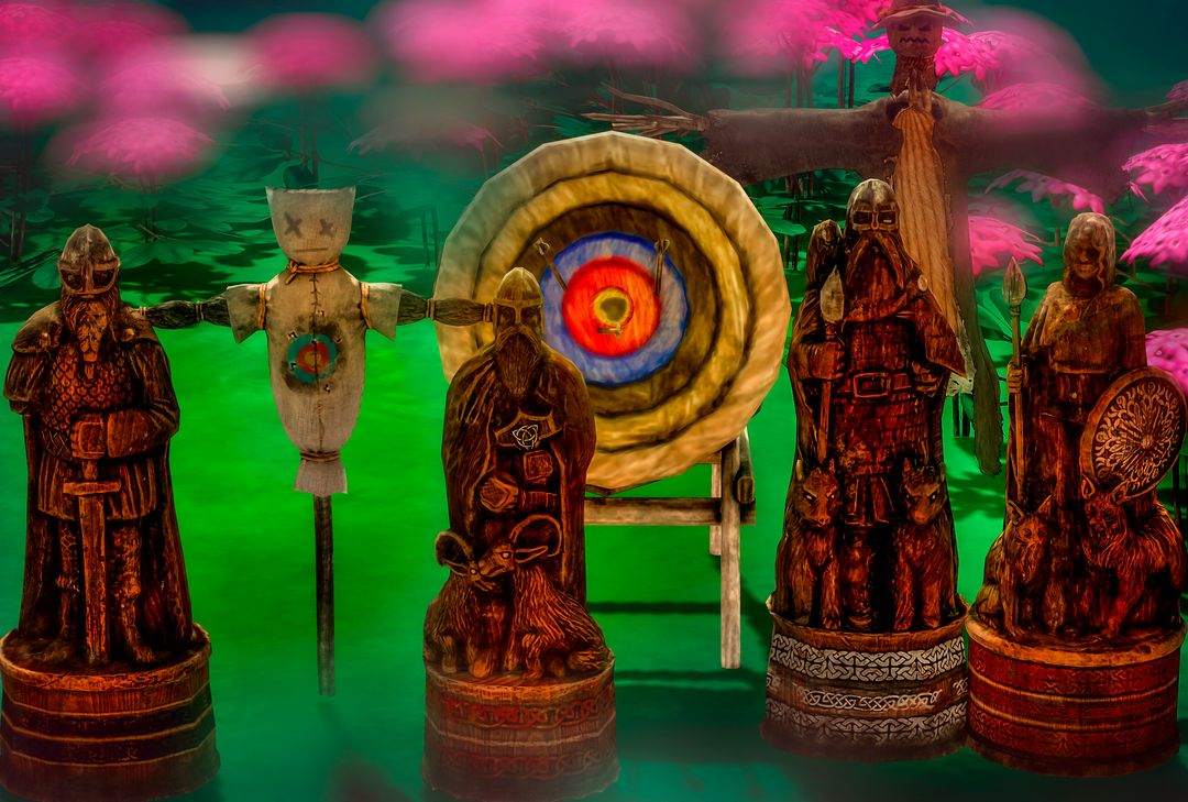 viking -statues and decorative (7 ITEMS) mod for The Sims 4 