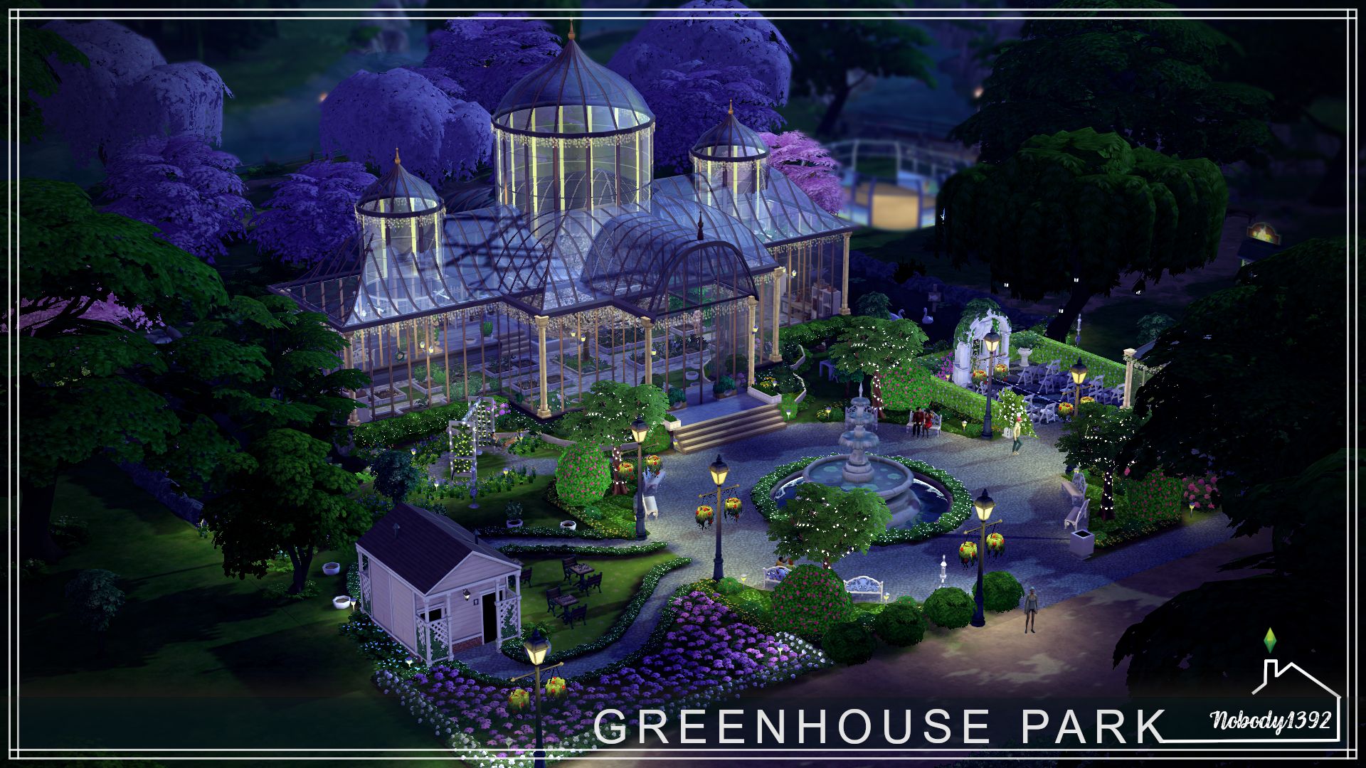 GreenHouse Park(No CC!) mod for The Sims 4 