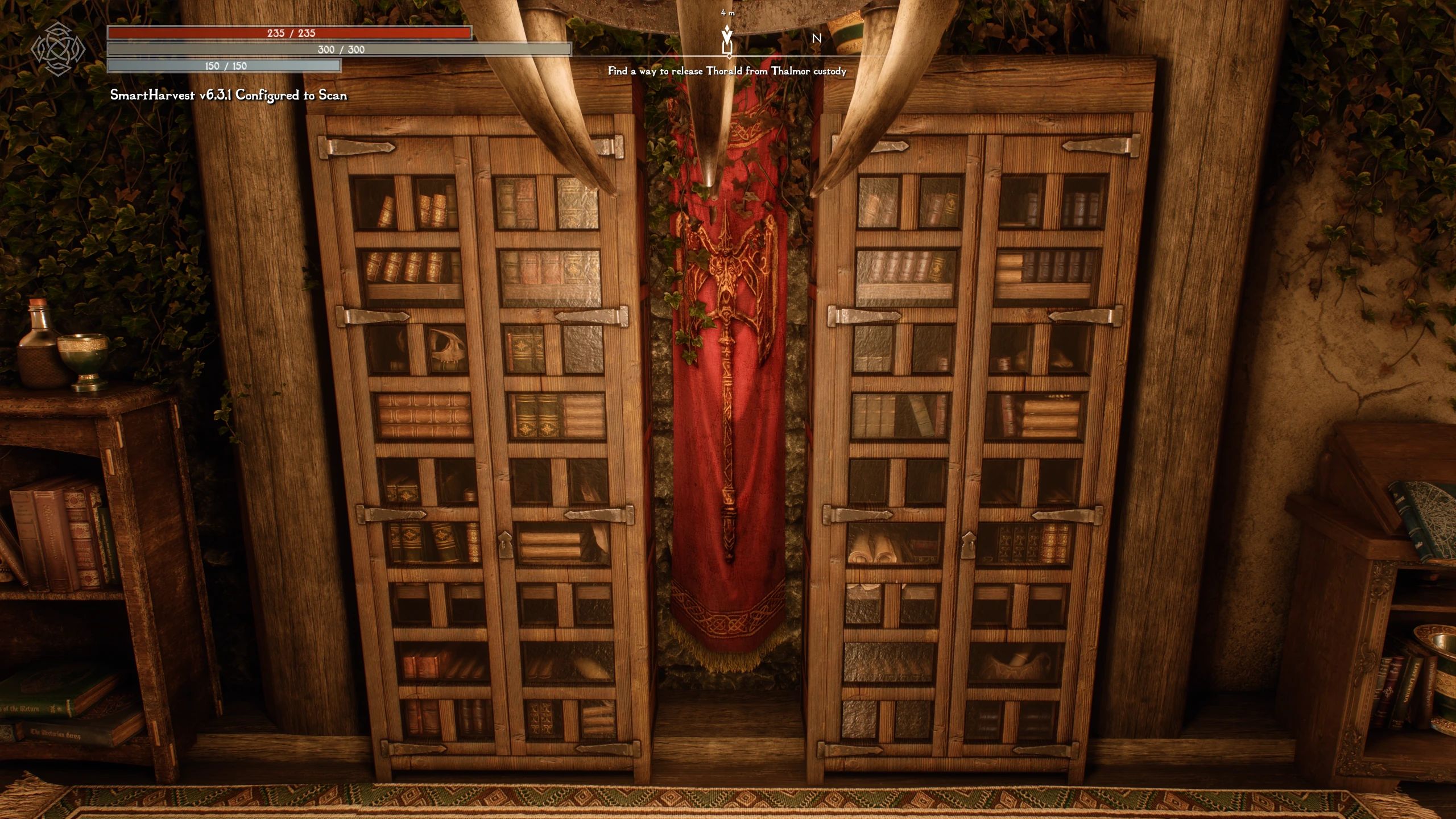 Oddments and Miscellanea - Alternate Glass for Winterhold Bookcase mod for The Elder Scrolls V: Skyrim Special Edition