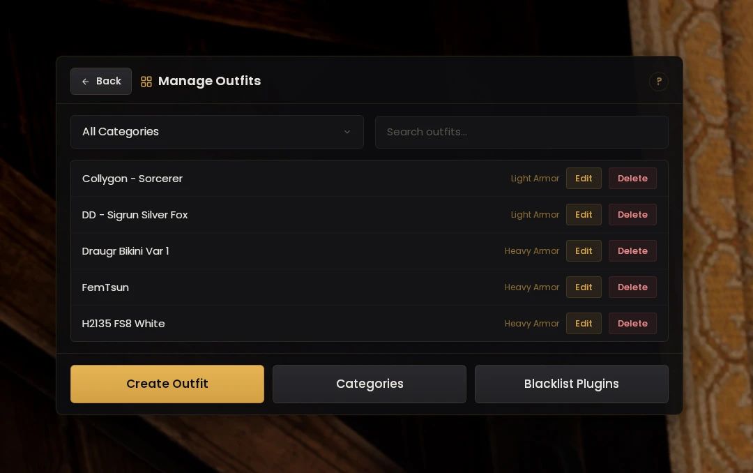 Tailor - AE - SE - VR - Unified Plugin mod for The Elder Scrolls V: Skyrim Special Edition