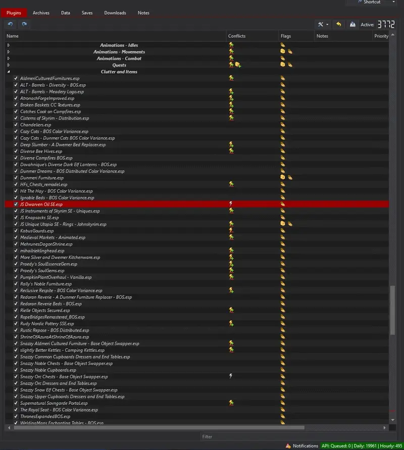 Bethesda Plugin Manager - Extended mod for The Elder Scrolls V: Skyrim Special Edition