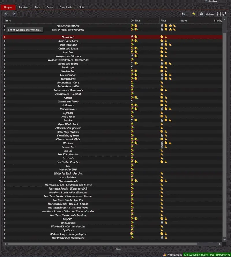 Bethesda Plugin Manager - Extended mod for The Elder Scrolls V: Skyrim Special Edition