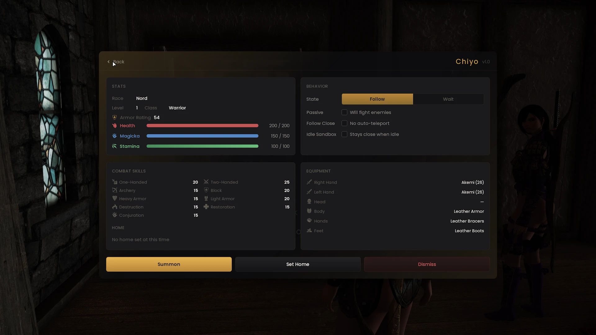 Horde - A Light-Weight Follower Management System mod for The Elder Scrolls V: Skyrim Special Edition