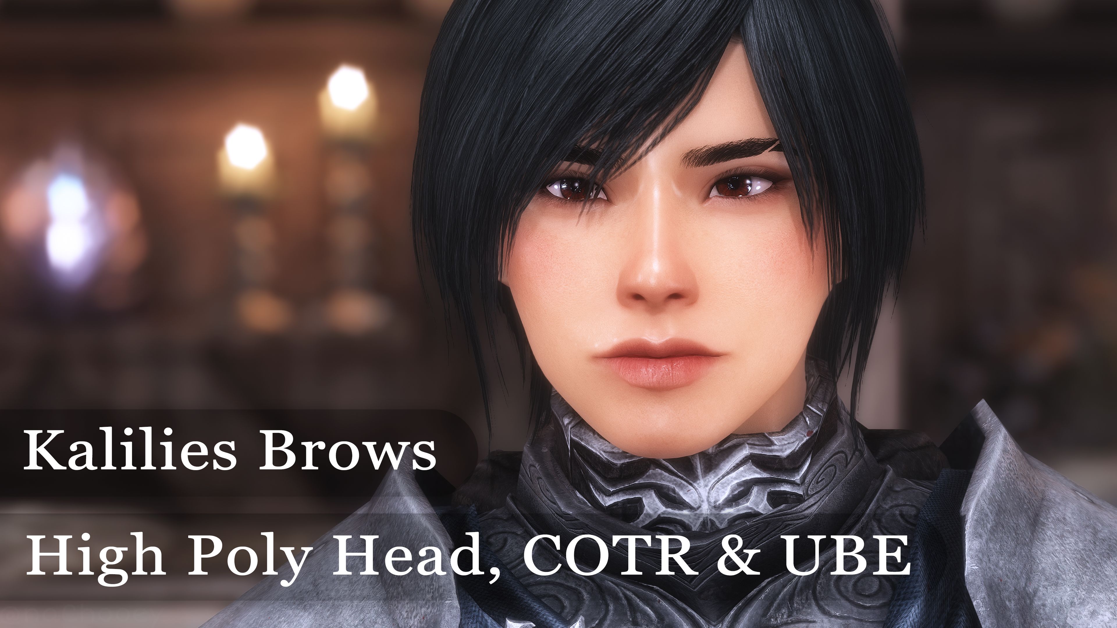 Kalilies Brows for High Poly Head - COTR - UBE mod for The Elder Scrolls V: Skyrim Special Edition