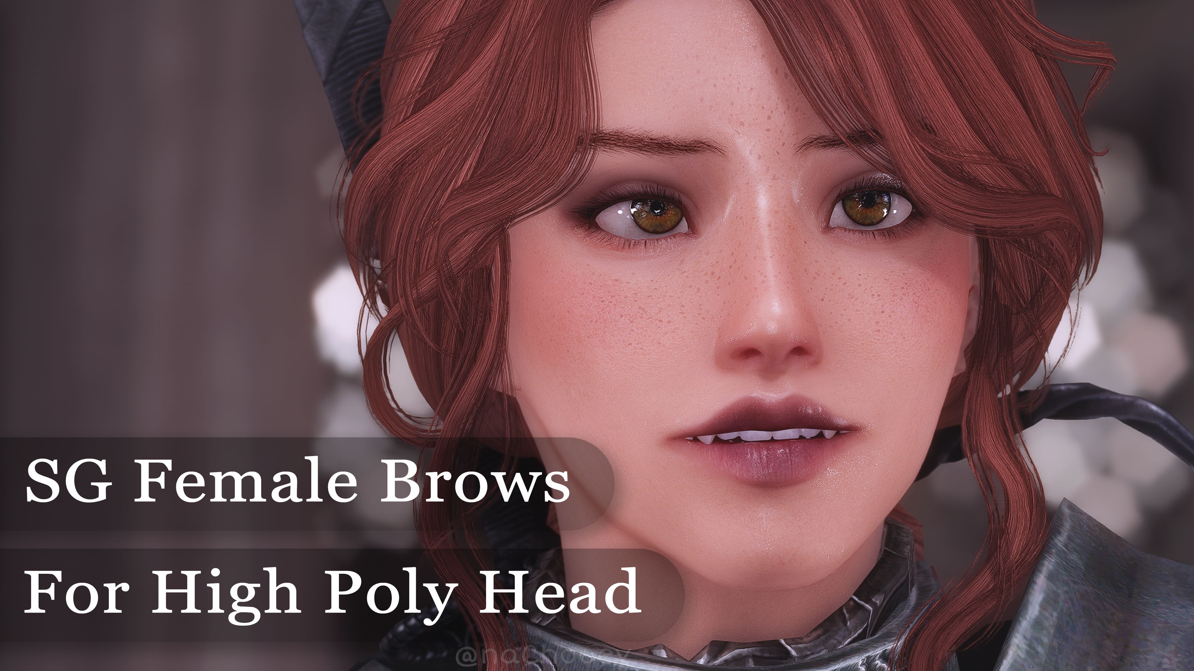 SG Female Eyebrows for High Poly Head mod for The Elder Scrolls V: Skyrim Special Edition