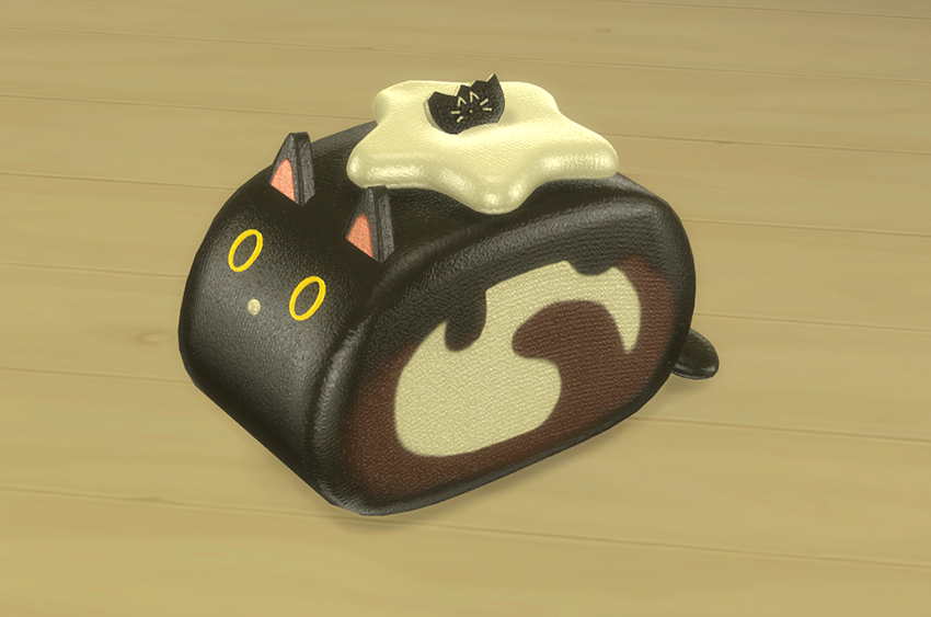 Cat swiss roll plushie mod for The Sims 4 