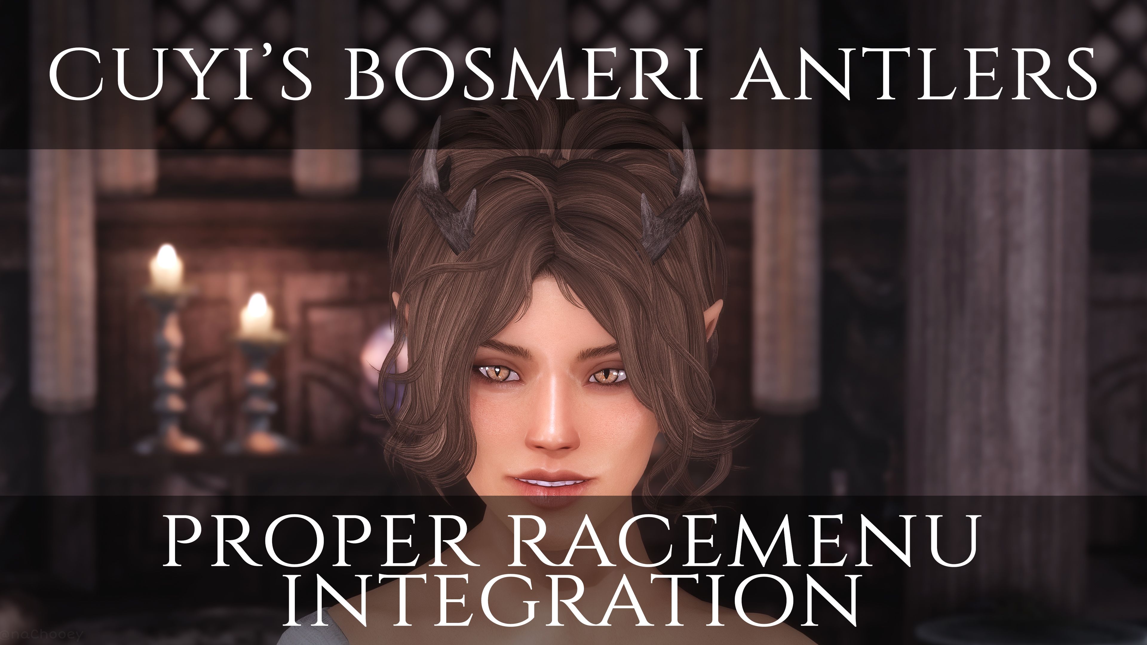 Cuyi's Bosmeri Antlers - Proper RaceMenu Integration mod for The Elder Scrolls V: Skyrim Special Edition