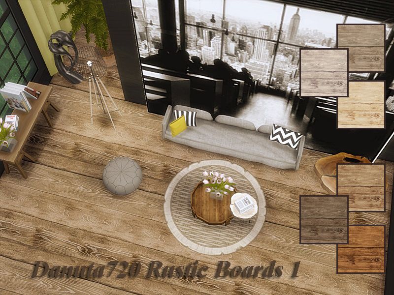 Rustic Boards 1 mod for The Sims 4 