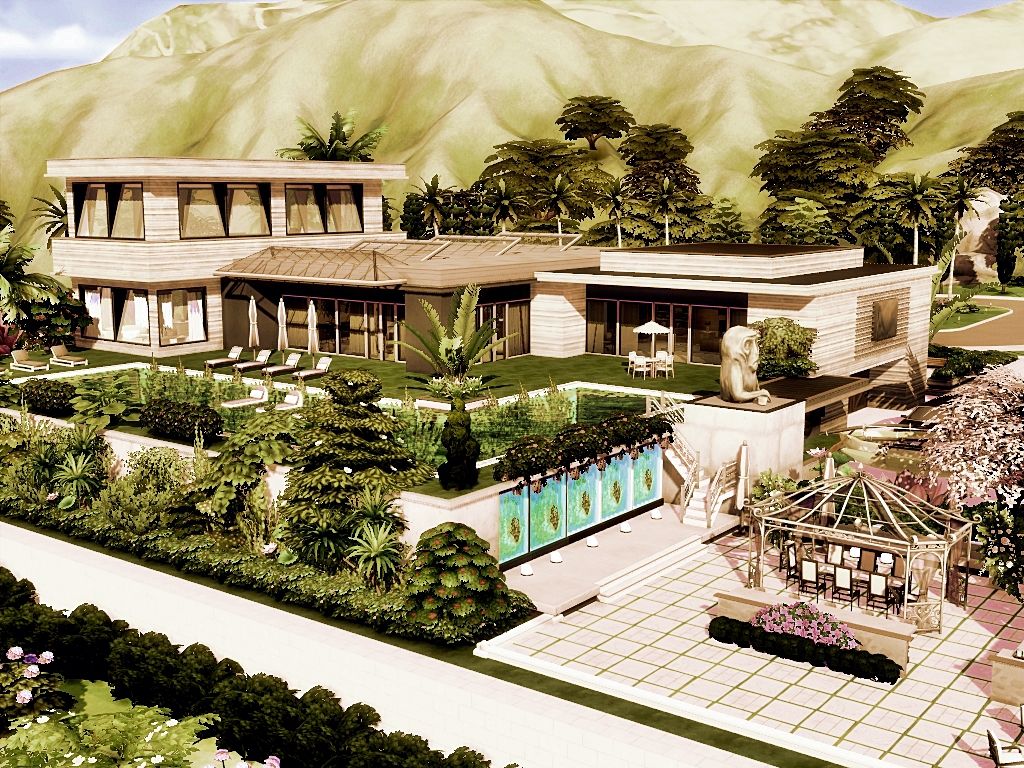 Rock Star Villa mod for The Sims 4 