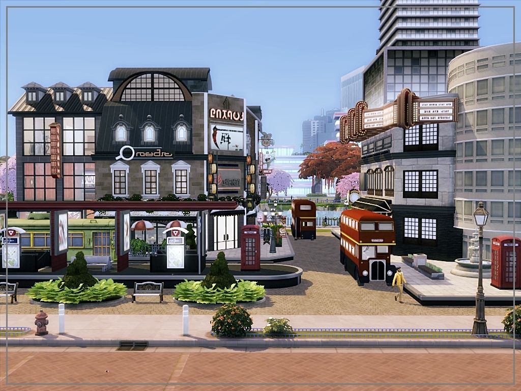 London street mod for The Sims 4 
