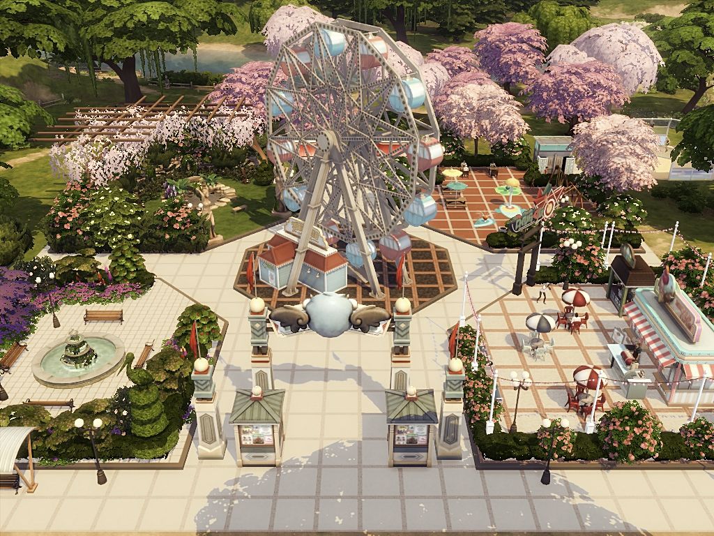 Amusement park mod for The Sims 4 