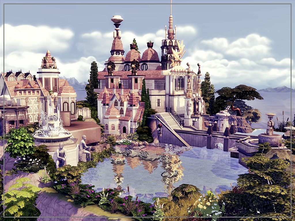 Castle on the rock mod for The Sims 4 