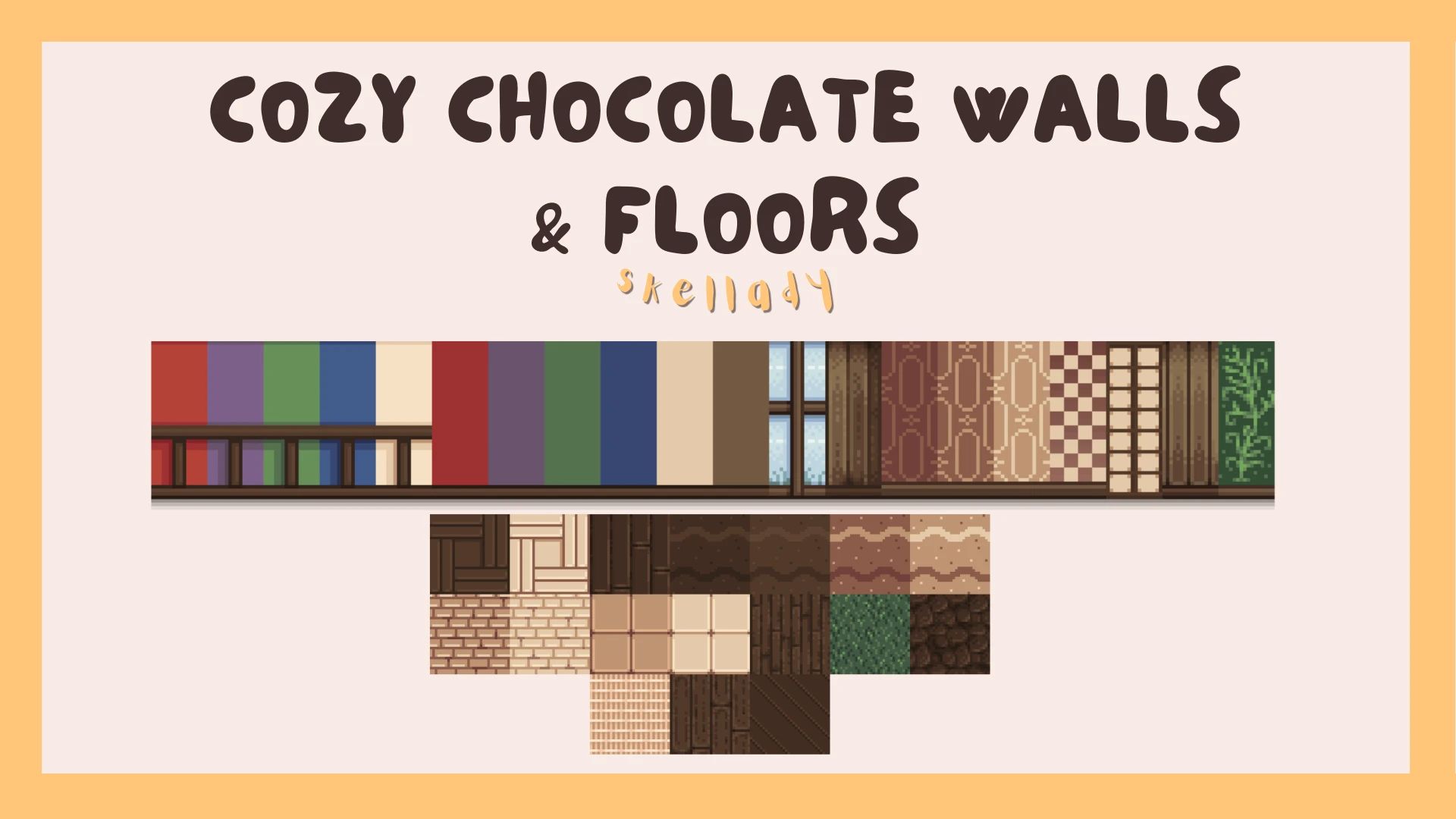 Cozy Chocolate Walls and Floors mod for Stardew Valley
