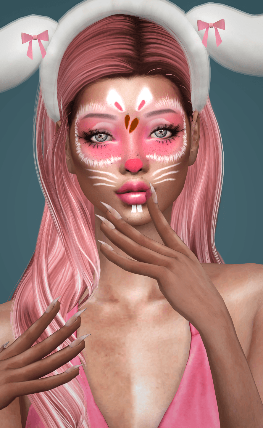Bunnies Makeup mod for The Sims 4 