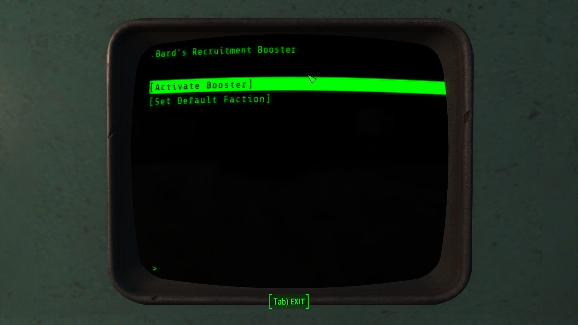 Bard's Recruitment Booster mod for Fallout 4