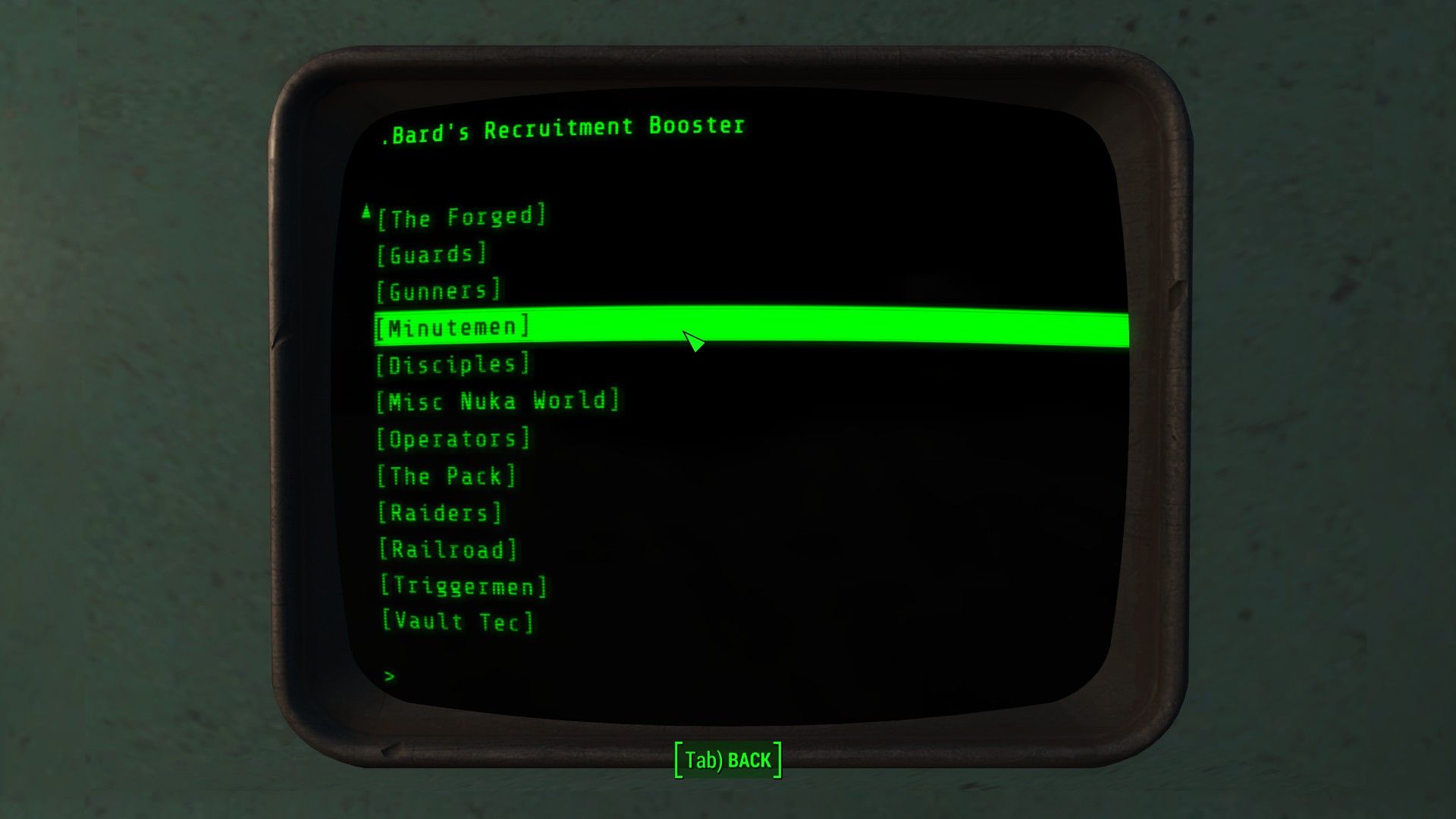 Bard's Recruitment Booster mod for Fallout 4