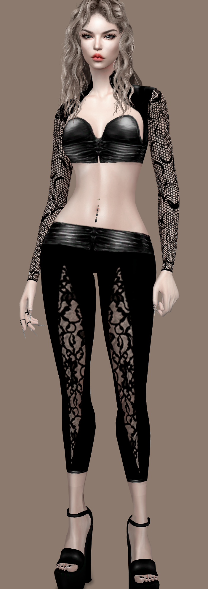 Divine Danger body mod for The Sims 4 