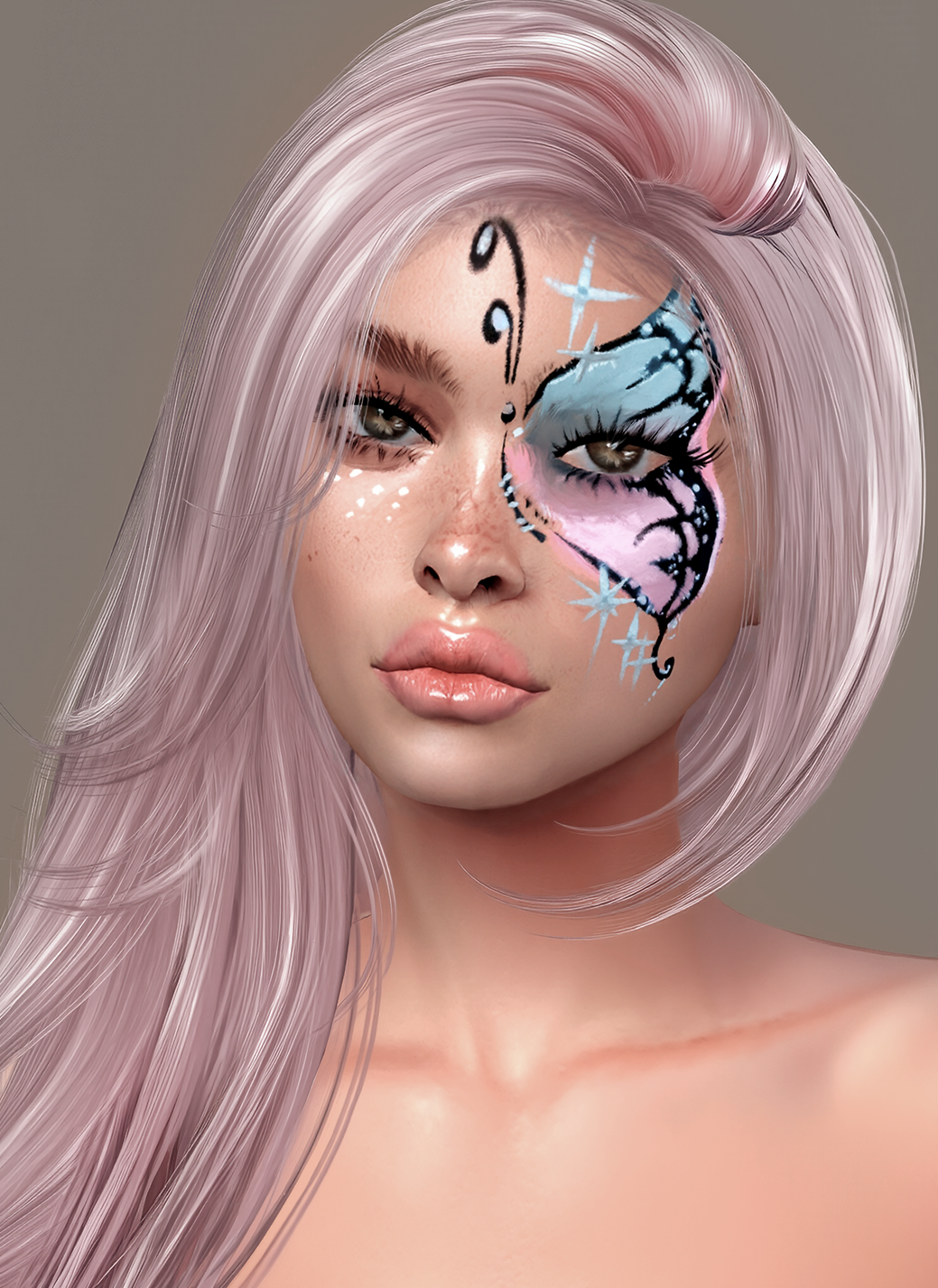 Spring Butterfly Makeup mod for The Sims 4 