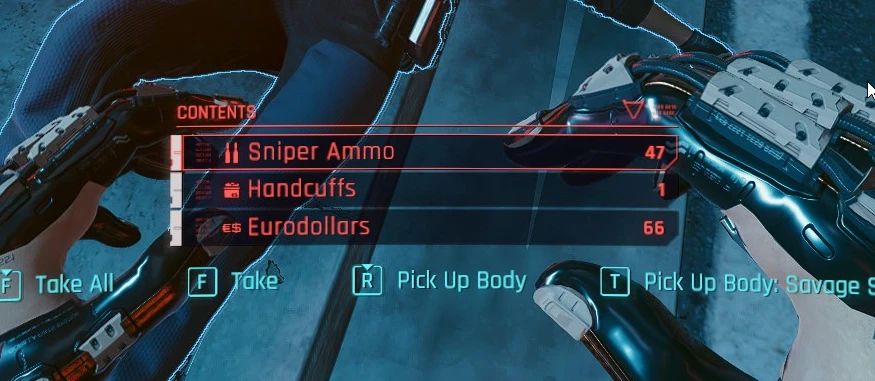 Extra Loot - NCPD and NPCs drop loot mod for Cyberpunk 2077