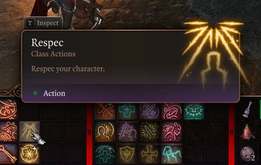 Respec spell (Change class menu) mod for Baldur's Gate 3