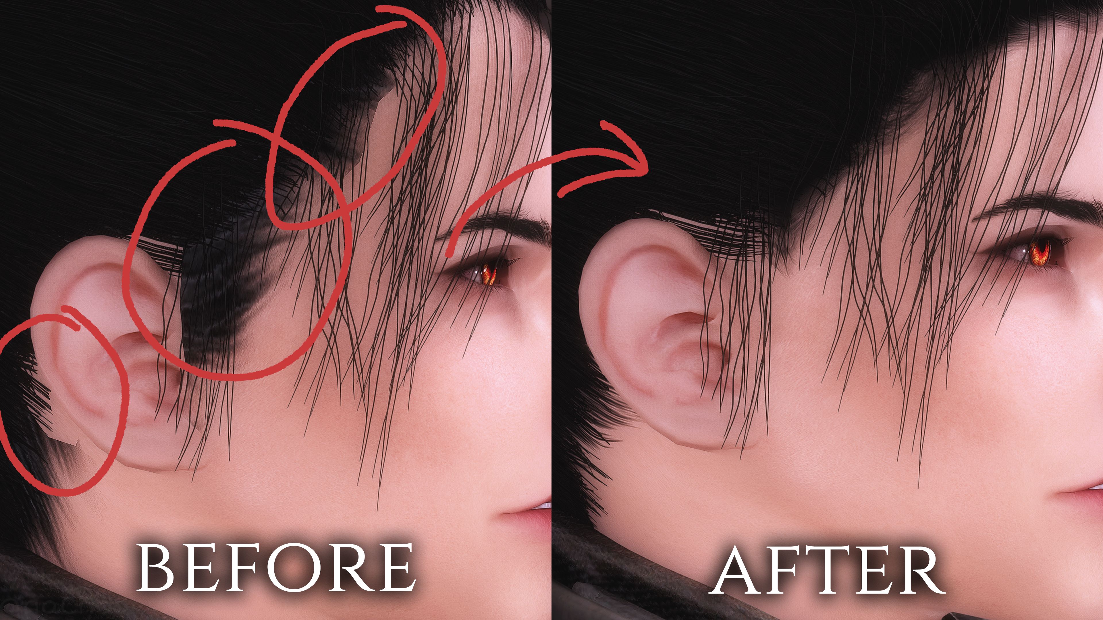 Chooey's Modular SMP Hairstyles Edit mod for The Elder Scrolls V: Skyrim Special Edition