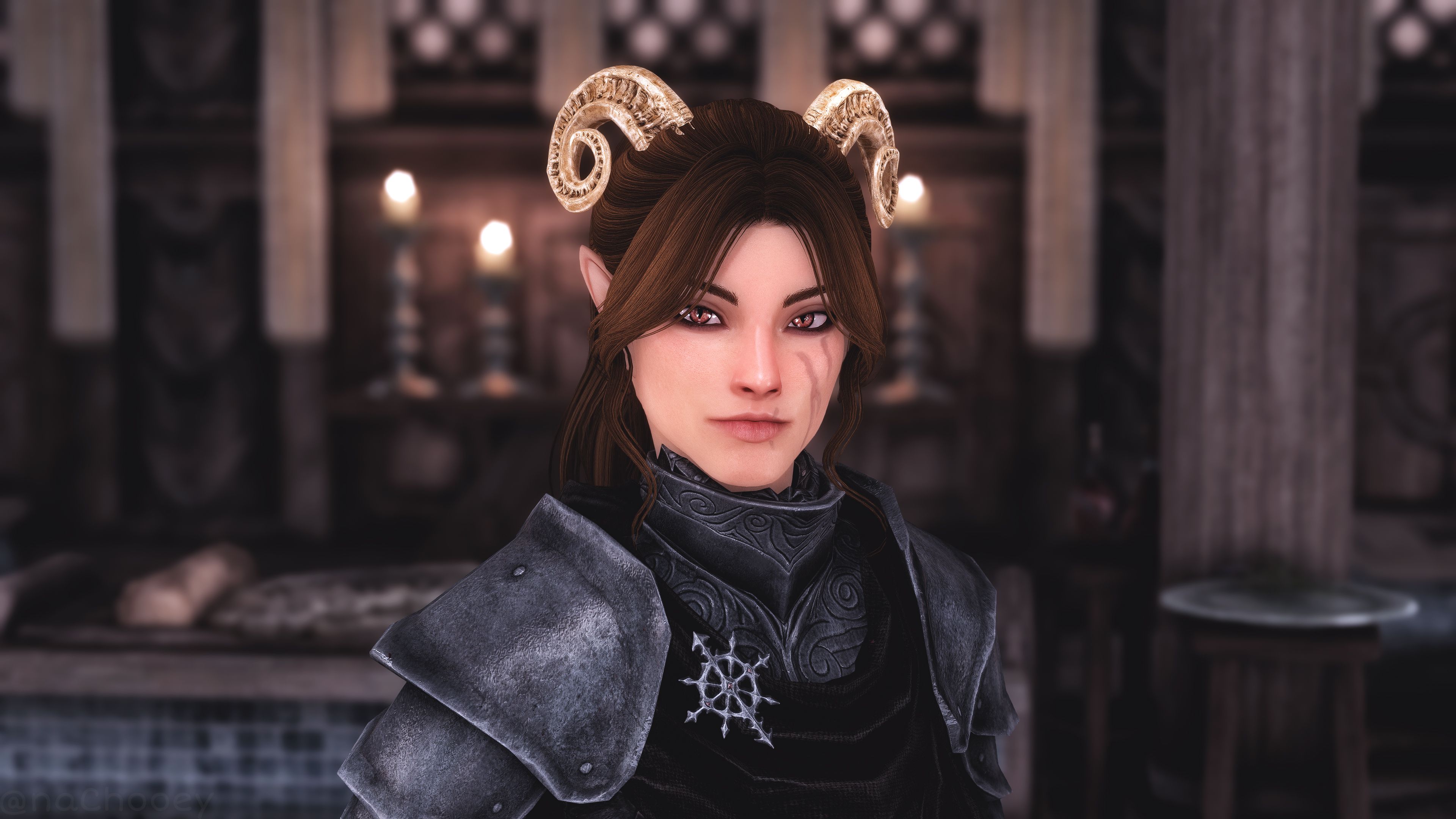 Wearable Horns by Praedys - Proper RaceMenu Integration mod for The Elder Scrolls V: Skyrim Special Edition