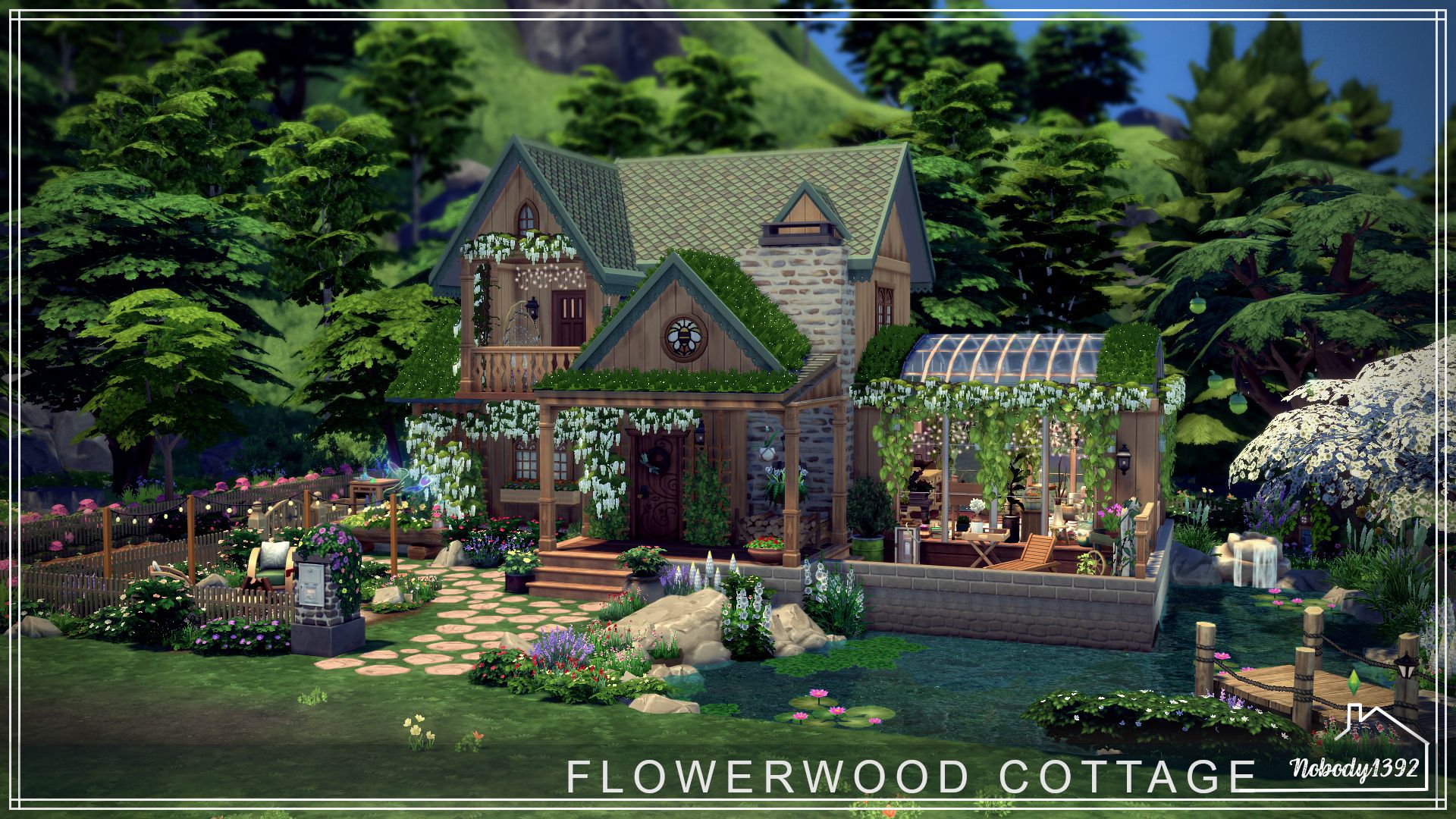 Flowerwood Cottage mod for The Sims 4 
