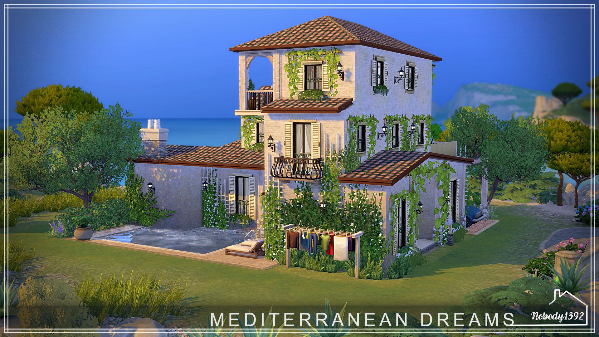 Mediterranean Dreams (No CC!) mod for The Sims 4 