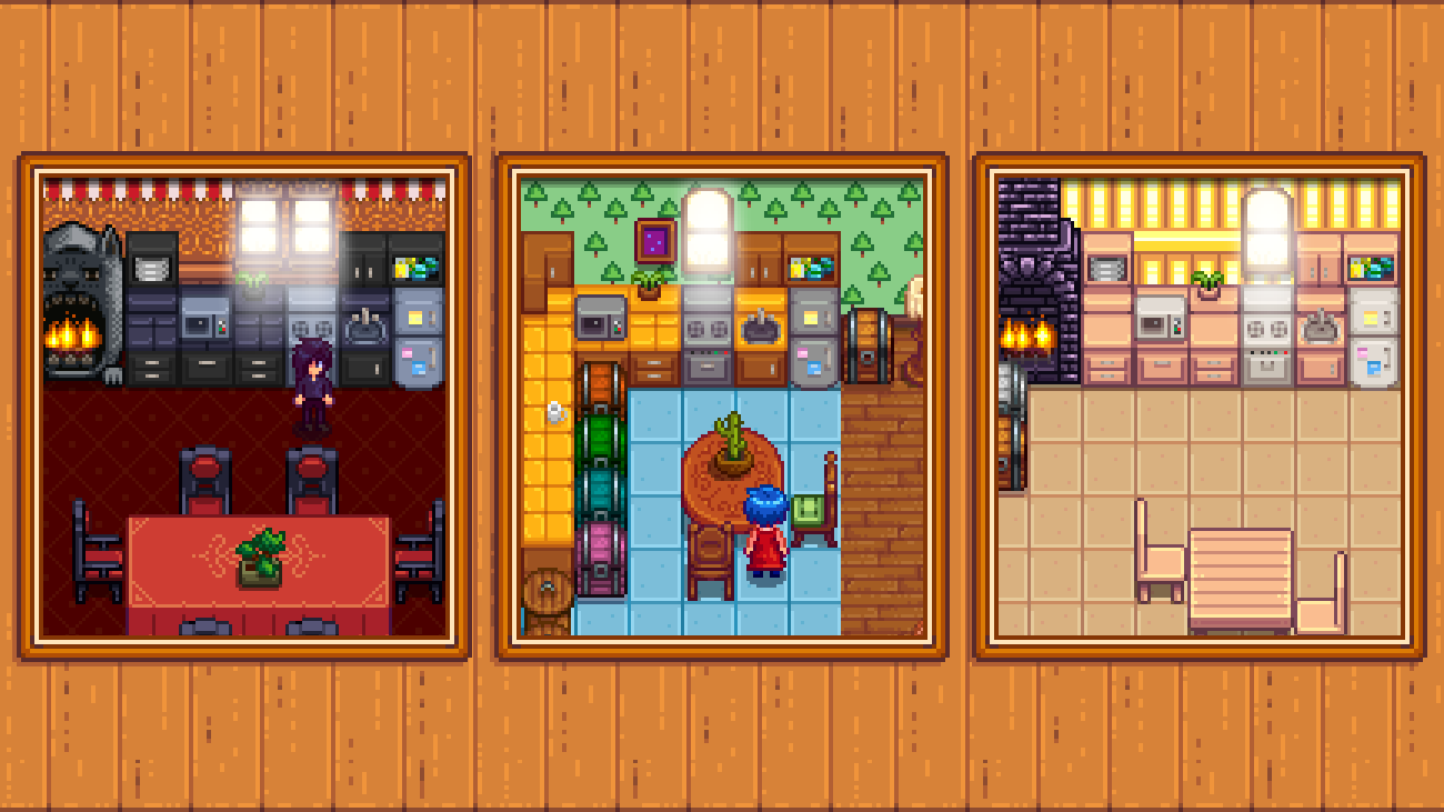 Elle's Kitchen Replacement mod for Stardew Valley