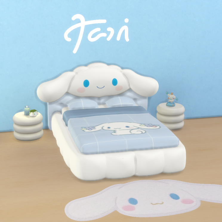 Cinnamoroll Bed mod for The Sims 4 
