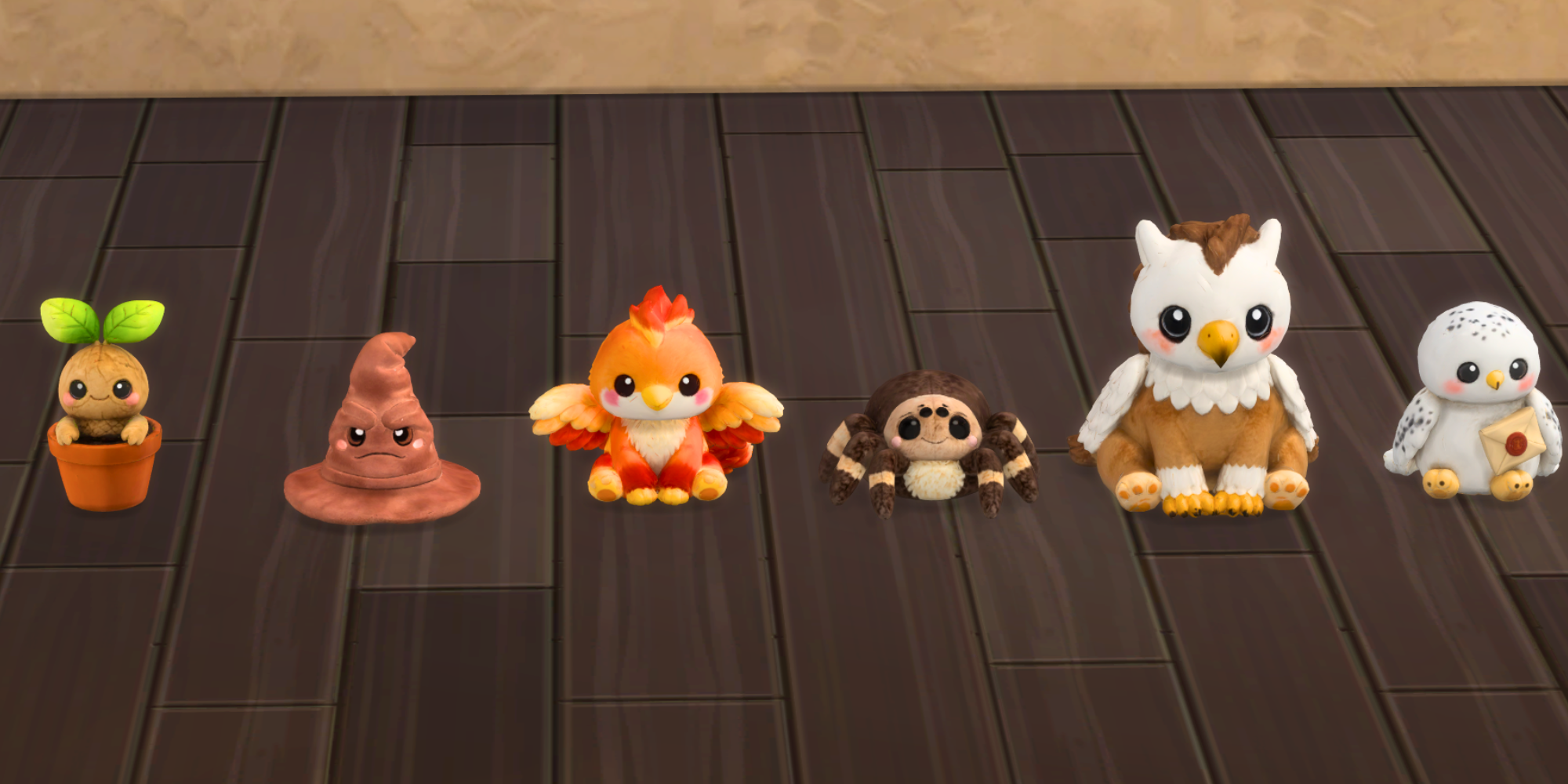 Hogspell Plushies mod for The Sims 4 