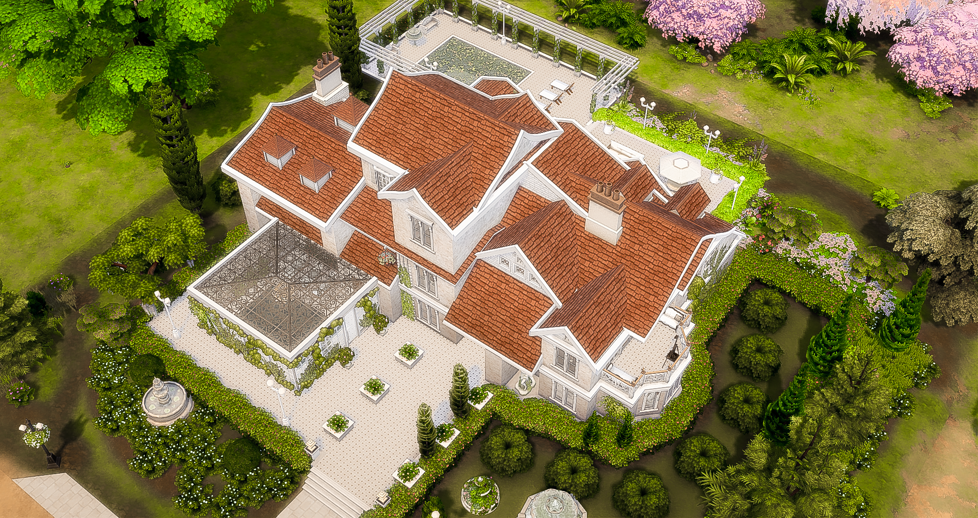 Magnolia-Summer Palace mod for The Sims 4 
