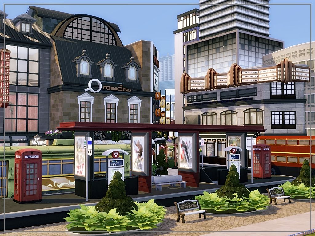 London street mod for The Sims 4 